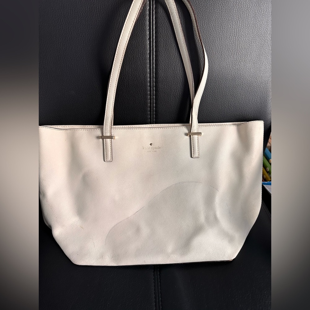 Kate spade white totes